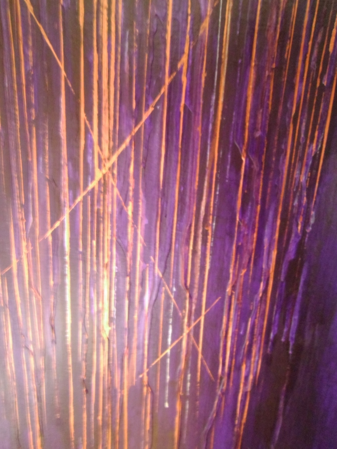 Purple, Copper painting detail, by M.K. Hajdin
